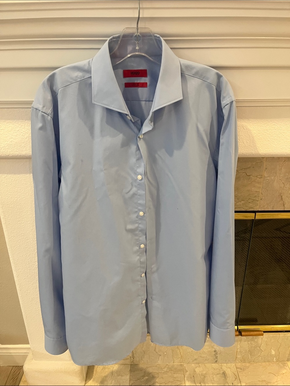 Hugo Boss Pale Blue Men's Dress Shirt